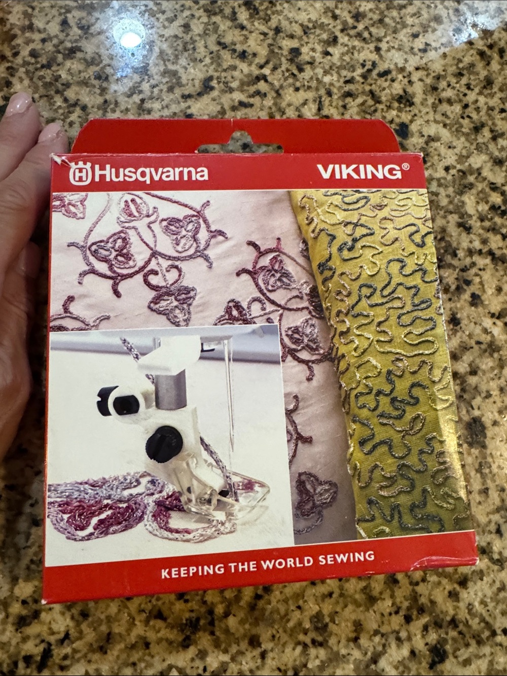 Embroidery Foot - Red/White Packaging